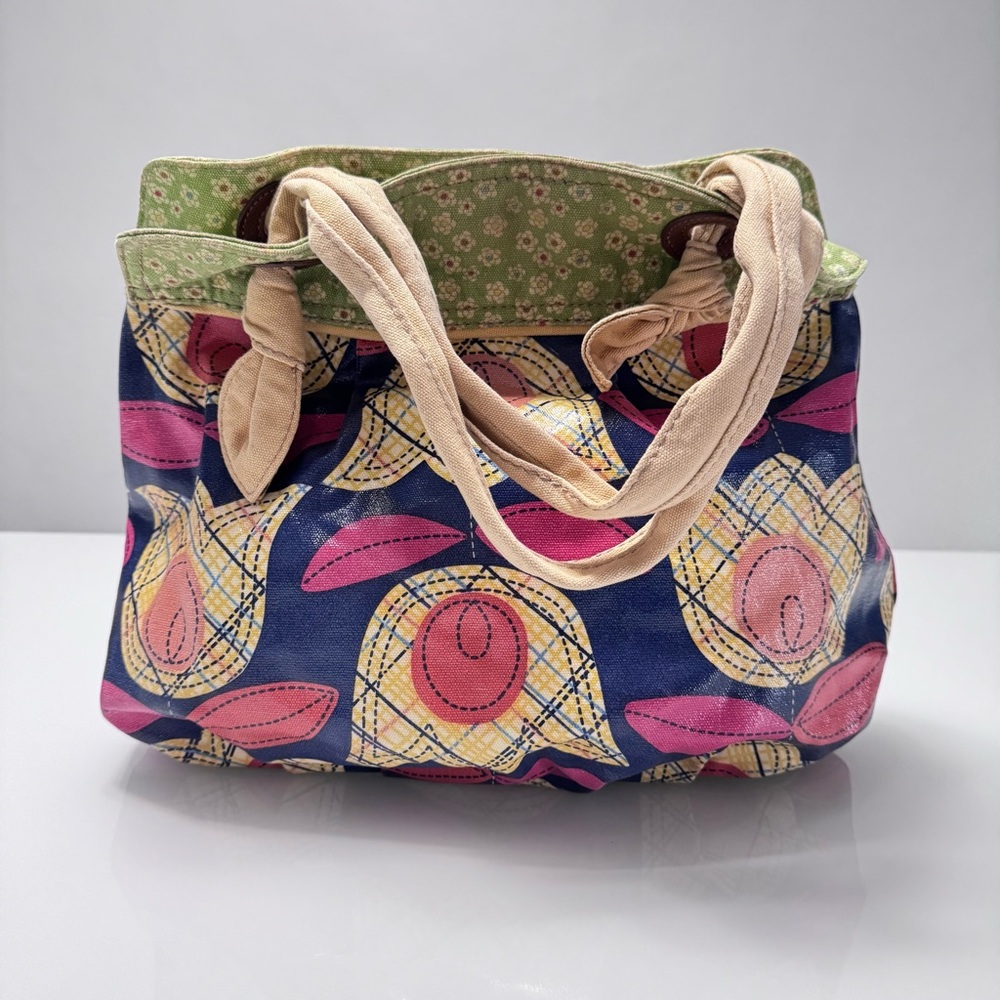 Fossil Tulip Keyper Coated Canvas Tote Handbag - Picture 5 of 16